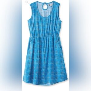 KAVU Simone Blue Mini Scoop Neck Dress Outdoor Casual Breathable Pickleball‎